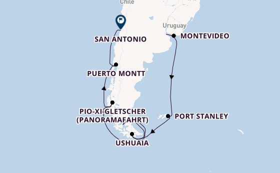 Oosterdam - Sehnsuchtsroute von tropischen Wundern bis zum Ende der Welt