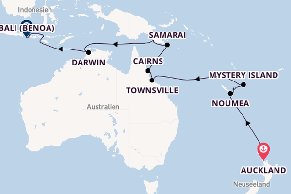 Australien und Neuseeland ab Auckland, Neuseeland auf der Artania