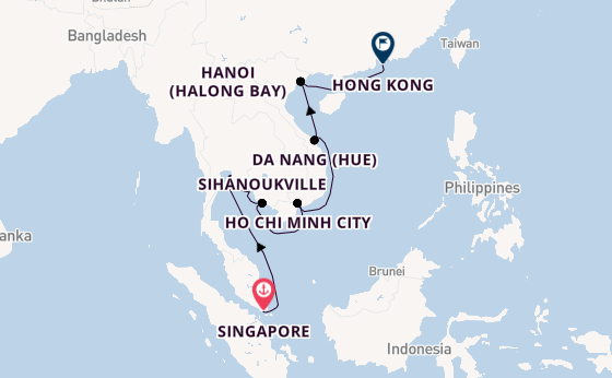 South East Asia from Australia with the Seabourn Encore