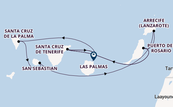 Kanarische Inseln ab Puerto del Rosario, Fuerteventura, Spanien auf AIDAmar