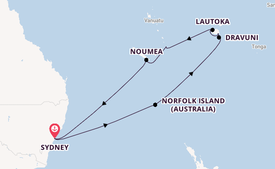Südsee ab Sydney auf der Royal Princess