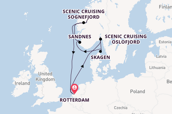 Norway from Rotterdam, The Netherlands with the Nieuw Statendam