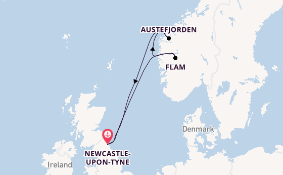 Cruising from Newcastle-upon-Tyne with the Ambition