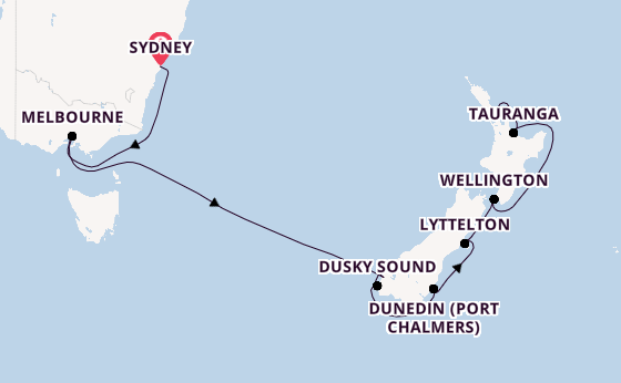 New Zealand from Sydney, Australia with the Norwegian Spirit 