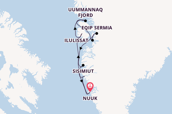 Arctic from Nuuk, Greenland with the Silver Wind