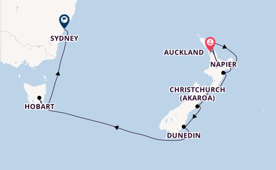 New Zealand from Auckland, New Zealand with the Seven Seas Explorer