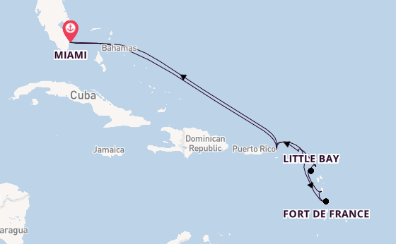 Caribbean vanaf Miami, Verenigde Staten met de Seabourn Quest