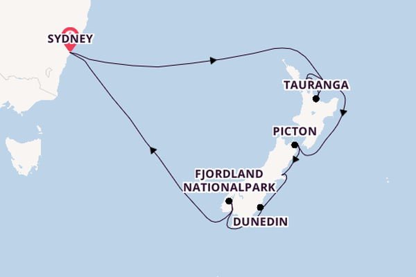 Discovery Princess – Neuseeland entdecken