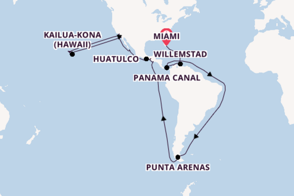 Polynesia from Miami, Florida with the Seabourn Sojourn