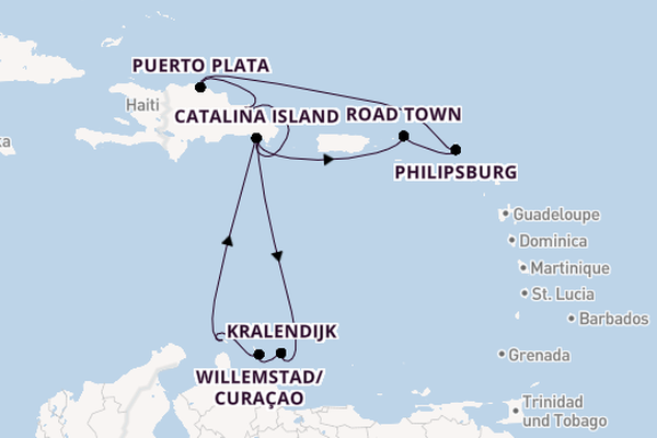 Karibik ab La Romana, Dominikanische Republik auf der Mein Schiff 5