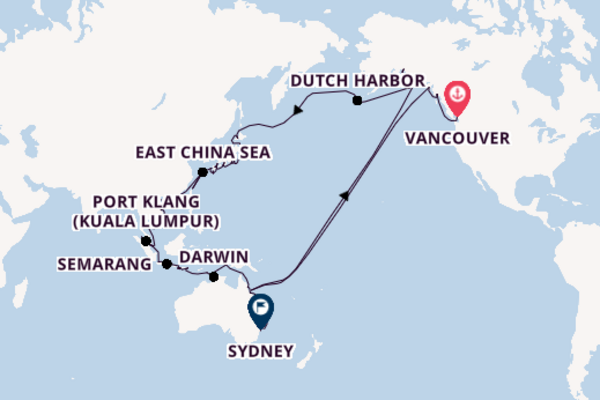 79 day trip from Vancouver to Sydney