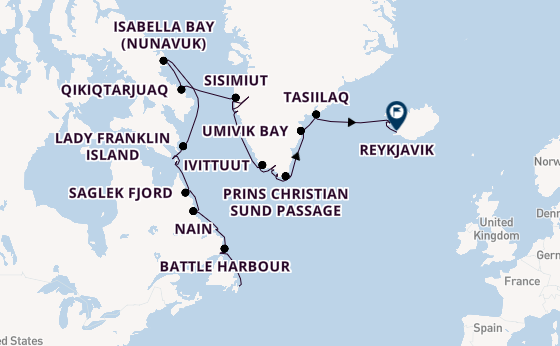 trans-Atlantisch vanaf St. John's, Newfoundland, Canada met de Sabourn Venture 