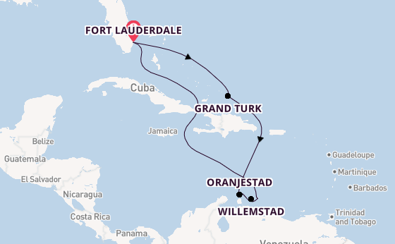 Caribbean vanaf Fort Lauderdale, Verenigde Staten met de Caribbean Princess