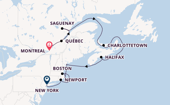 USA Ostküste ab Montreal, Kanada auf der Seabourn Ovation