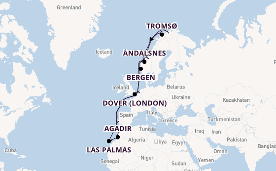 Norway from Rotterdam, The Netherlands with the Nieuw Statendam