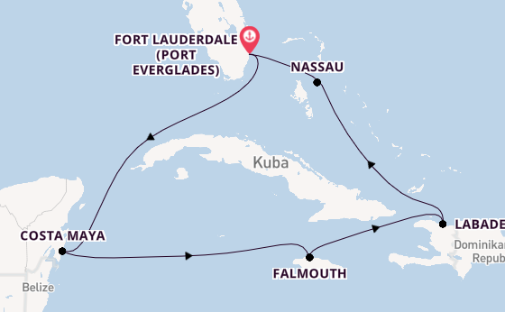 Karibik ab Fort Lauderdale (Port Everglades), USA auf der Explorer of the Seas