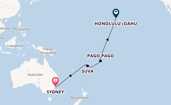 Celebrity Solstice - Von Sydney nach Hawaii: Südseeträume deluxe
