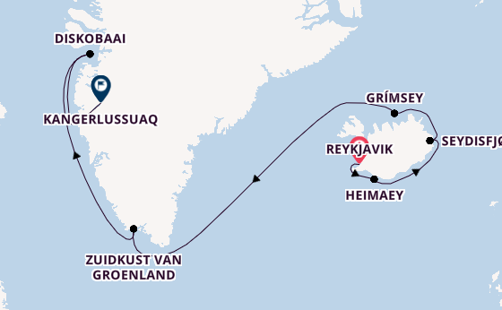 Arctica vanaf Reykjavik, IJsland met de HANSEATIC inspiration