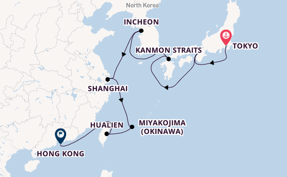 East Asia from Tokyo, Japan with the Seabourn Encore