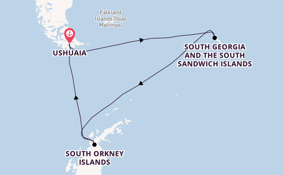Patagonia from Ushuaia, Argentina with the HANSEATIC inspiration
