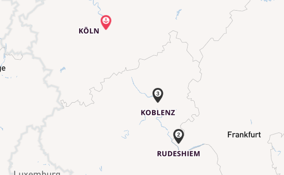 Rhein ab Köln, Deutschland auf der MS COMPASS OPERA