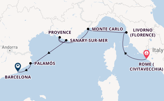 Luxury More Inclusive Italy & French Riviera with Rome Stay