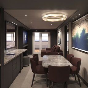 Come aboard the undefined and discover one of 64 cabin categories on a total of 13 decks that can accommodate 3013 passengers. Choose your dream cabin and feel at home on board the undefined!