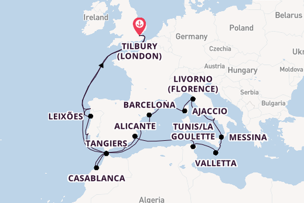 32 day voyage on board the Ambition from Tilbury (London)