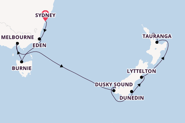 Australië en Nieuw-Zeeland vanaf Sydney, Australië met de Norwegian Spirit