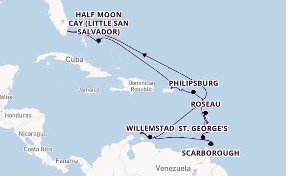 Caribbean from Miami, Florida with the Zuiderdam