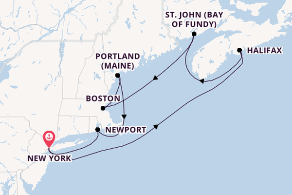 USA Ostküste ab New York auf der Norwegian Escape