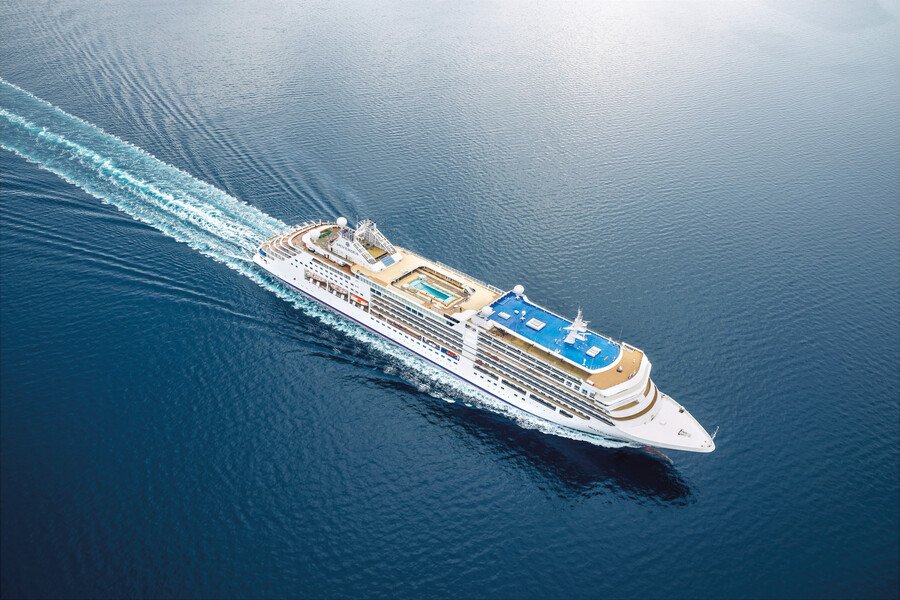 at sea