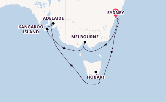 Australië vanaf Sydney, Australië met de Norwegian Spirit