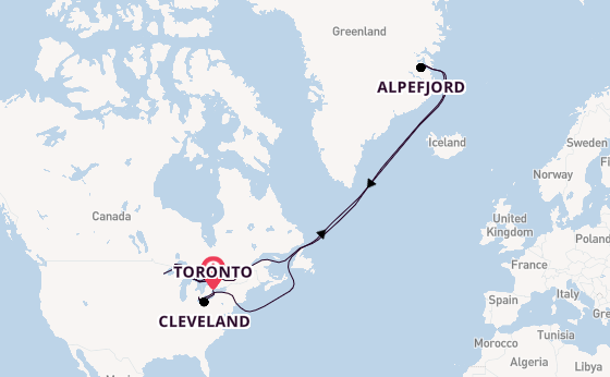 Arctic Ocean from Toronto, Canada with the Viking Octantis