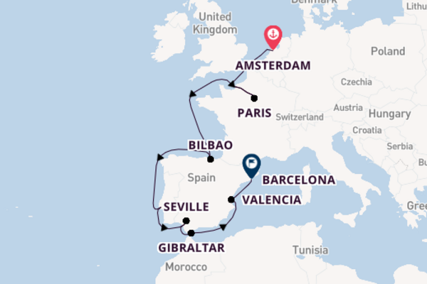 Europe from Amsterdam with the Celebrity Eclipse