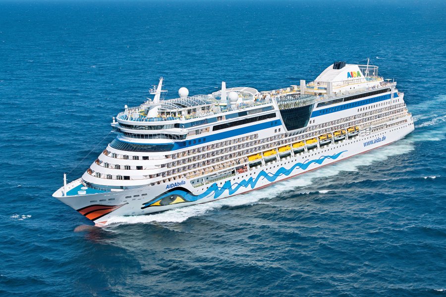 at sea