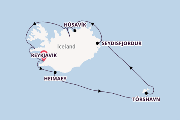 Cruising from Reykjavik via Heimaey