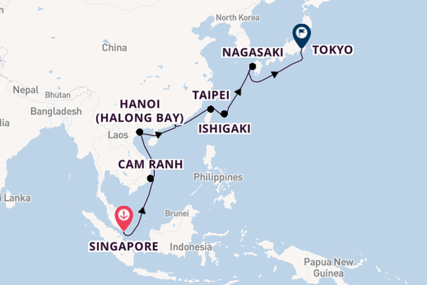 Luxury Southeast Asia & Japan with Singapore & Tokyo Stays
