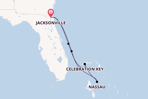 Caribbean from Jacksonville, Florida, USA with the Carnival Elation