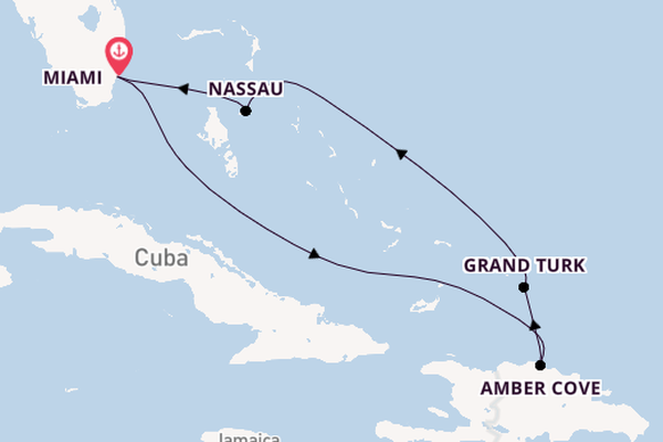 Caribbean vanaf Miami, Verenigde Staten met de Zuiderdam