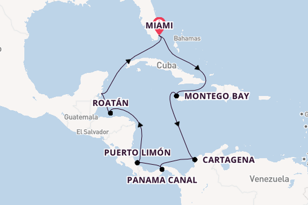 Central America from Miami, Florida with the Norwegian Pearl