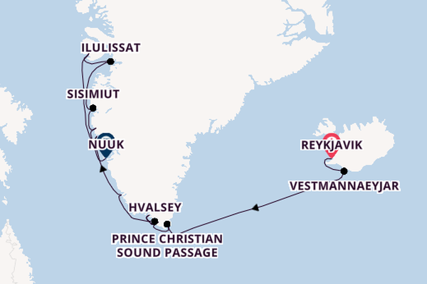 Arctic from Reykjavik, Iceland with the Silver Wind