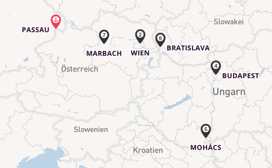 Donau ab Passau auf der VIKTORIA