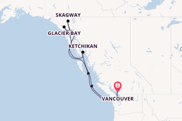 8 day cruise with the Koningsdam to Vancouver