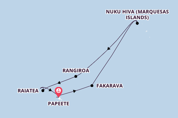 French Polynesia from Papeete, Tahiti, French Polynesia with the Silver Whisper
