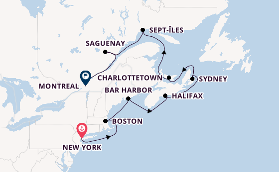 USA Ostküste ab New York auf der Seven Seas Grandeur