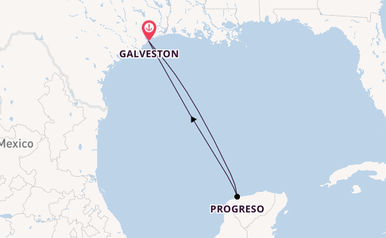 North America from Galveston, Texas with the Disney Magic