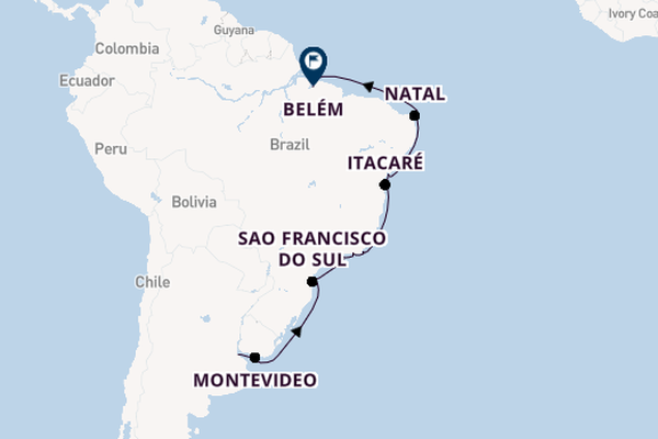 Brazilië vanaf Buenos Aires, Argentinië met de HANSEATIC spirit