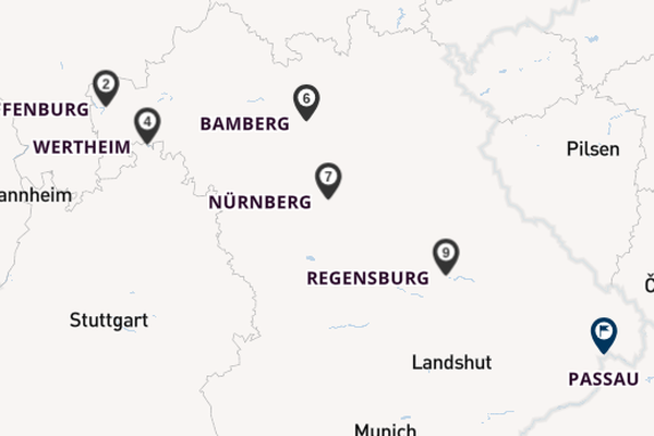 Main ab Frankfurt am Main, Deutschland auf der Andrea