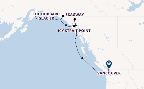 Alaska ab Seward, Alaska auf der Ovation of the Seas